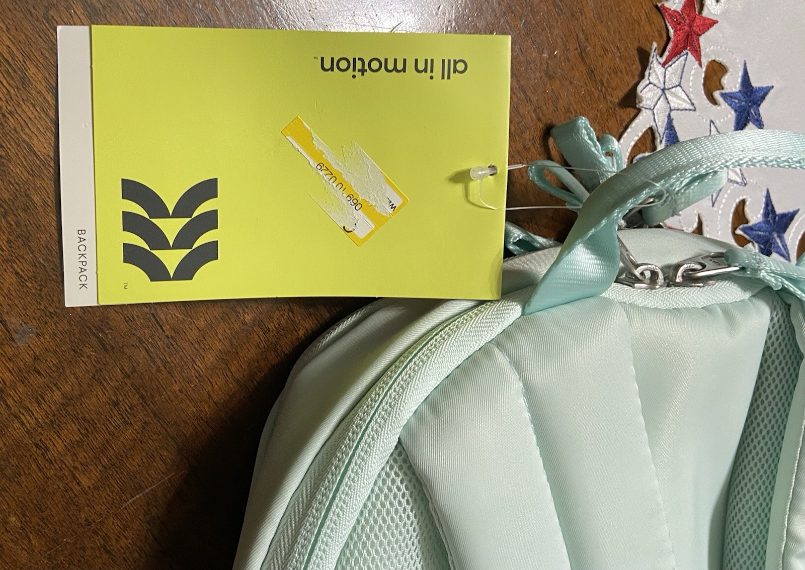 All In Motion Pale Green School Work Backpack Women Teens New w Tags!
