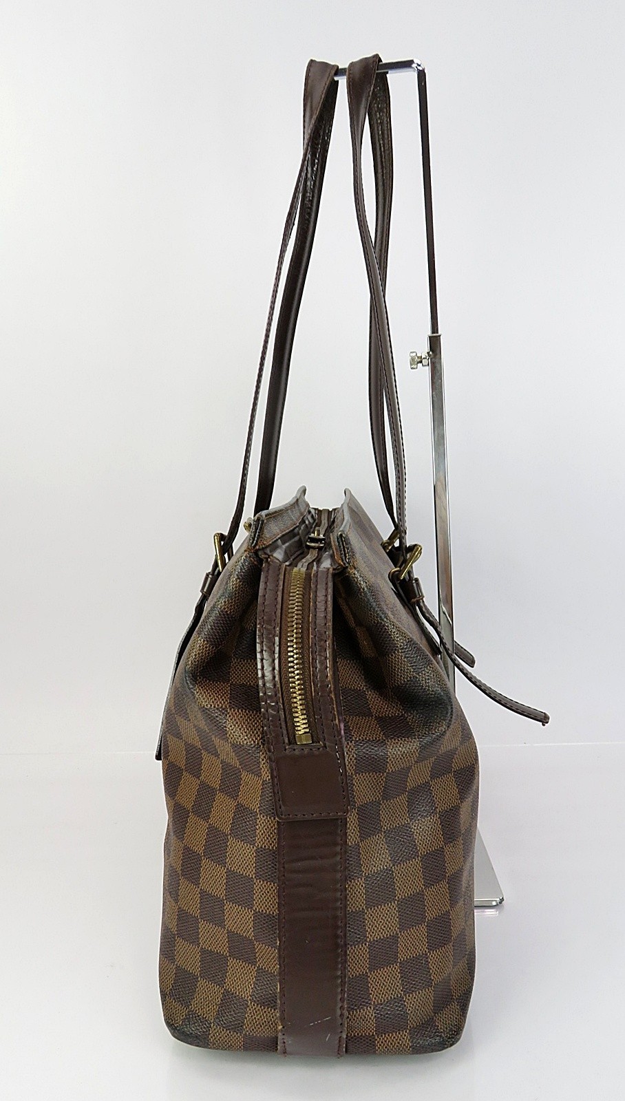 Authentic LOUIS VUITTON Chelsea Damier Ebene Tote Shoulder Bag Purse #63979