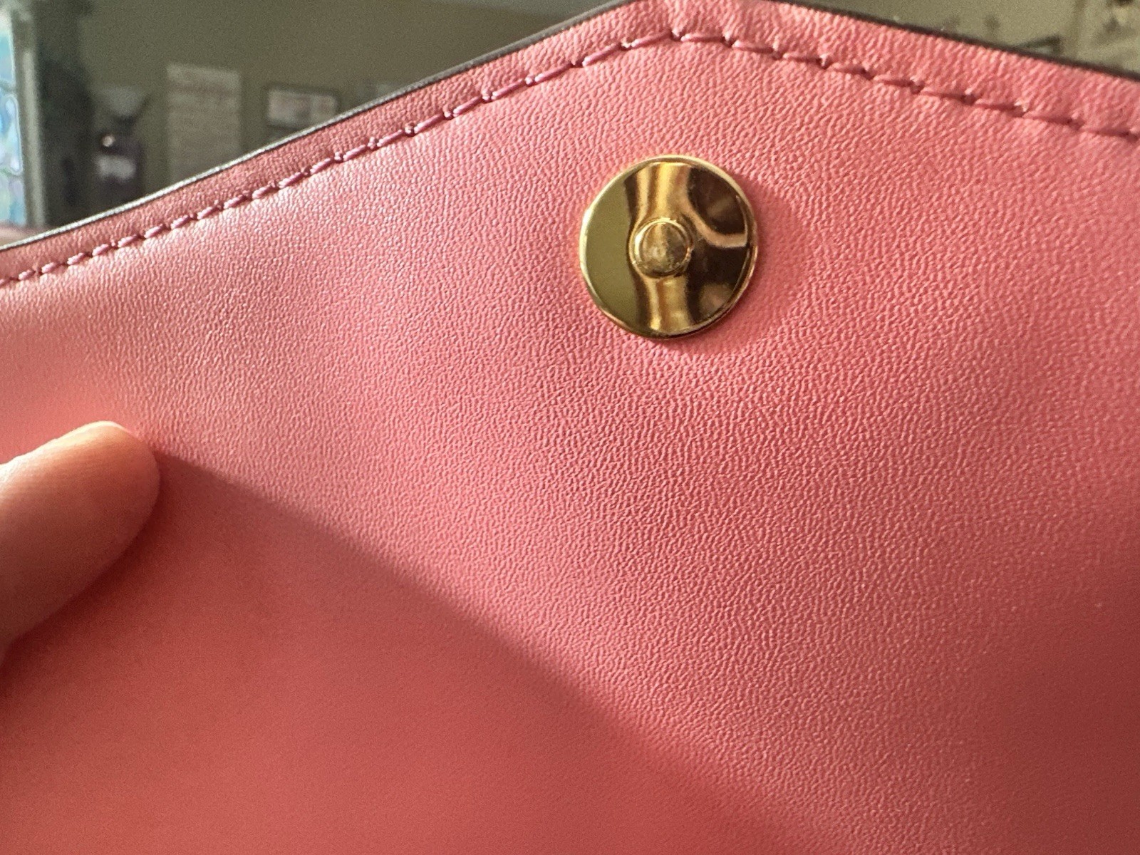 Michael Kors Pink Logo Tote Zip Top Gold Hardware w/ Charm Strap Pouch Wallet