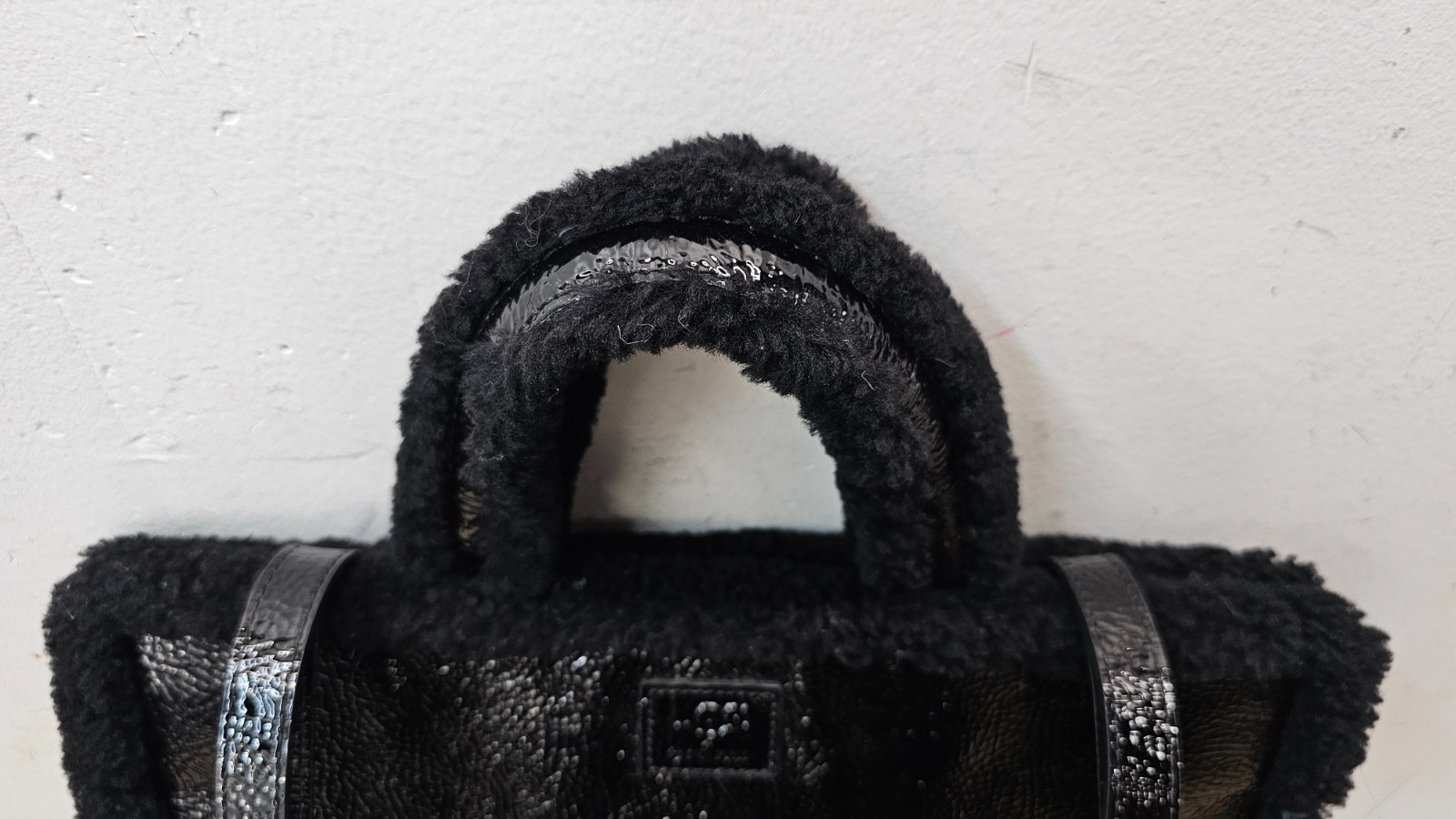 Telfar x UGG Leather Shopping Tote Bag Black -15″w, 12″H, 5″D.