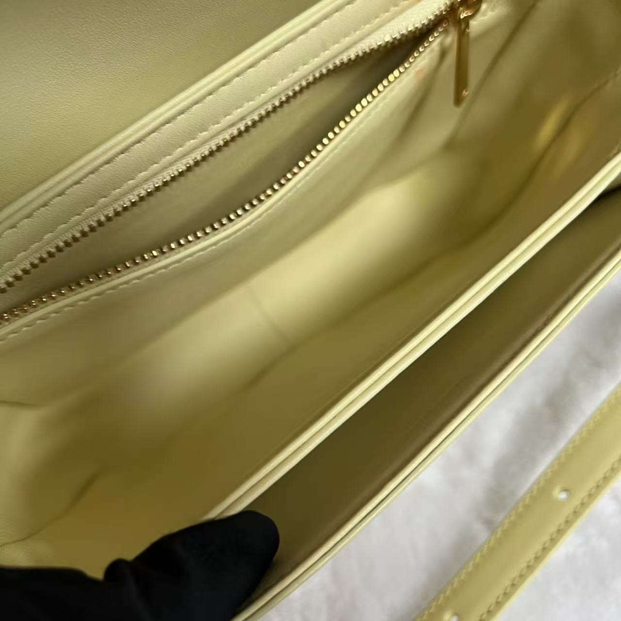 Celine Triomphe Mini Light Yellow DX327@pre-verified by eBay 26.06.18