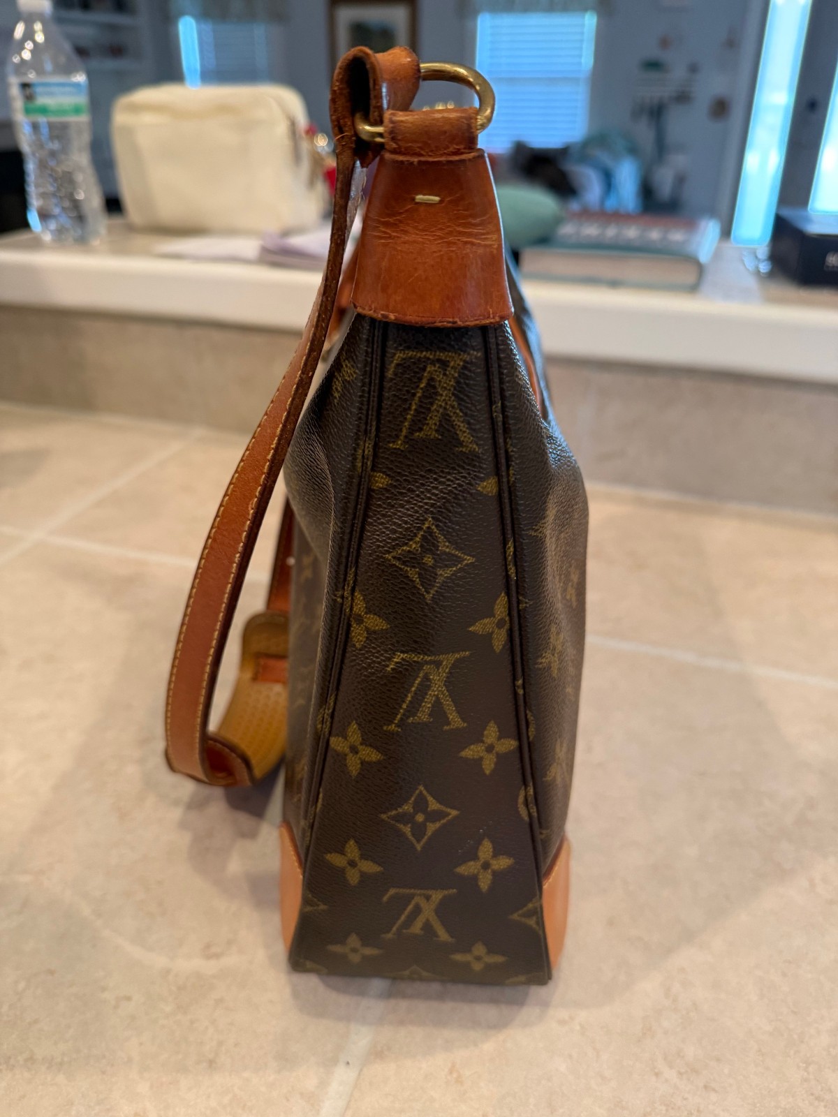 Authentic Louis Vuitton Boulogne Shoulder Bag Monogram Canvas 2002 VintageFrance