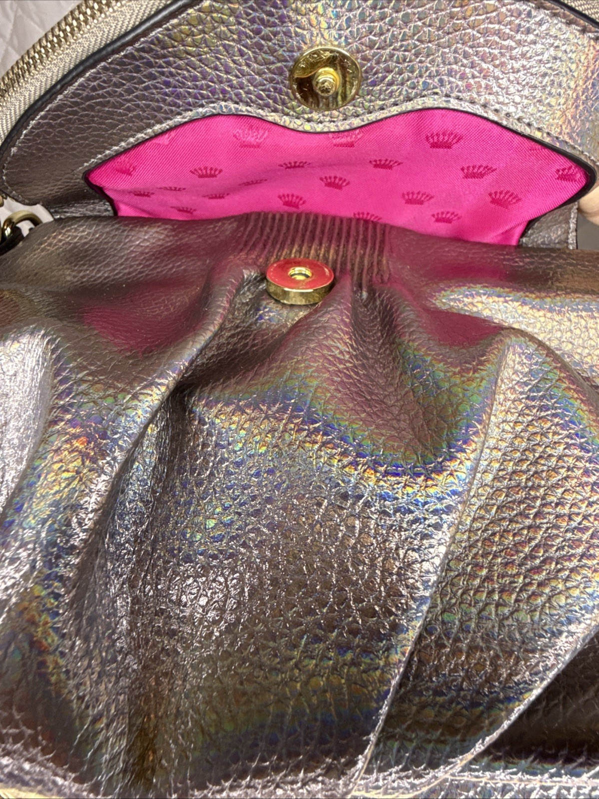 VTG Signature Y2K Collection Juicy Couture Crossbody Holographic Iridescent Bag