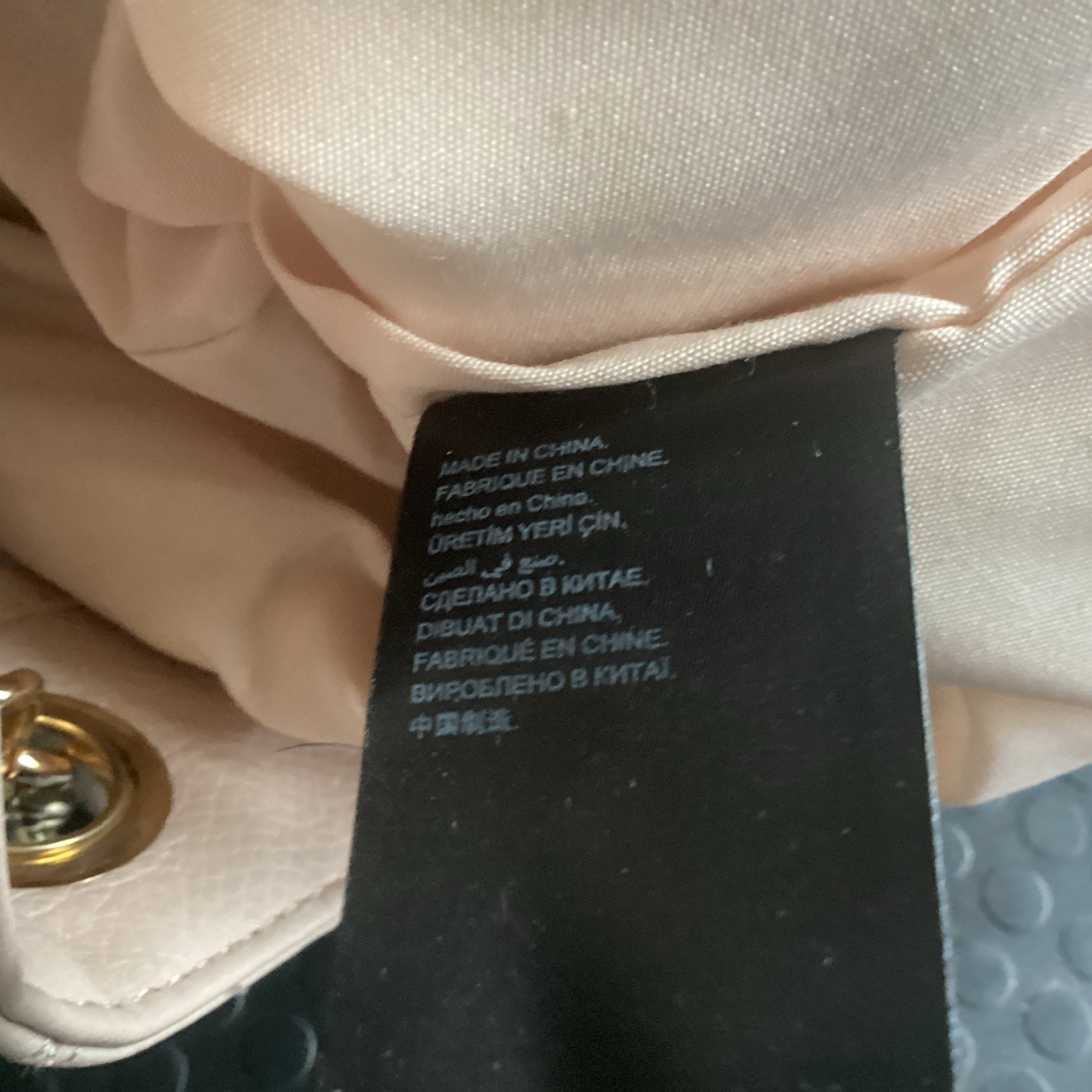 bebe mauve purse Crossbody Strap Missing
