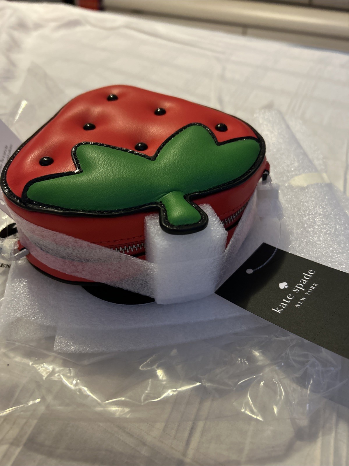Hello Kitty x Kate Spade NY 3D Strawberry Mini Crossbody Multi NWTS Ori Wp +FGt