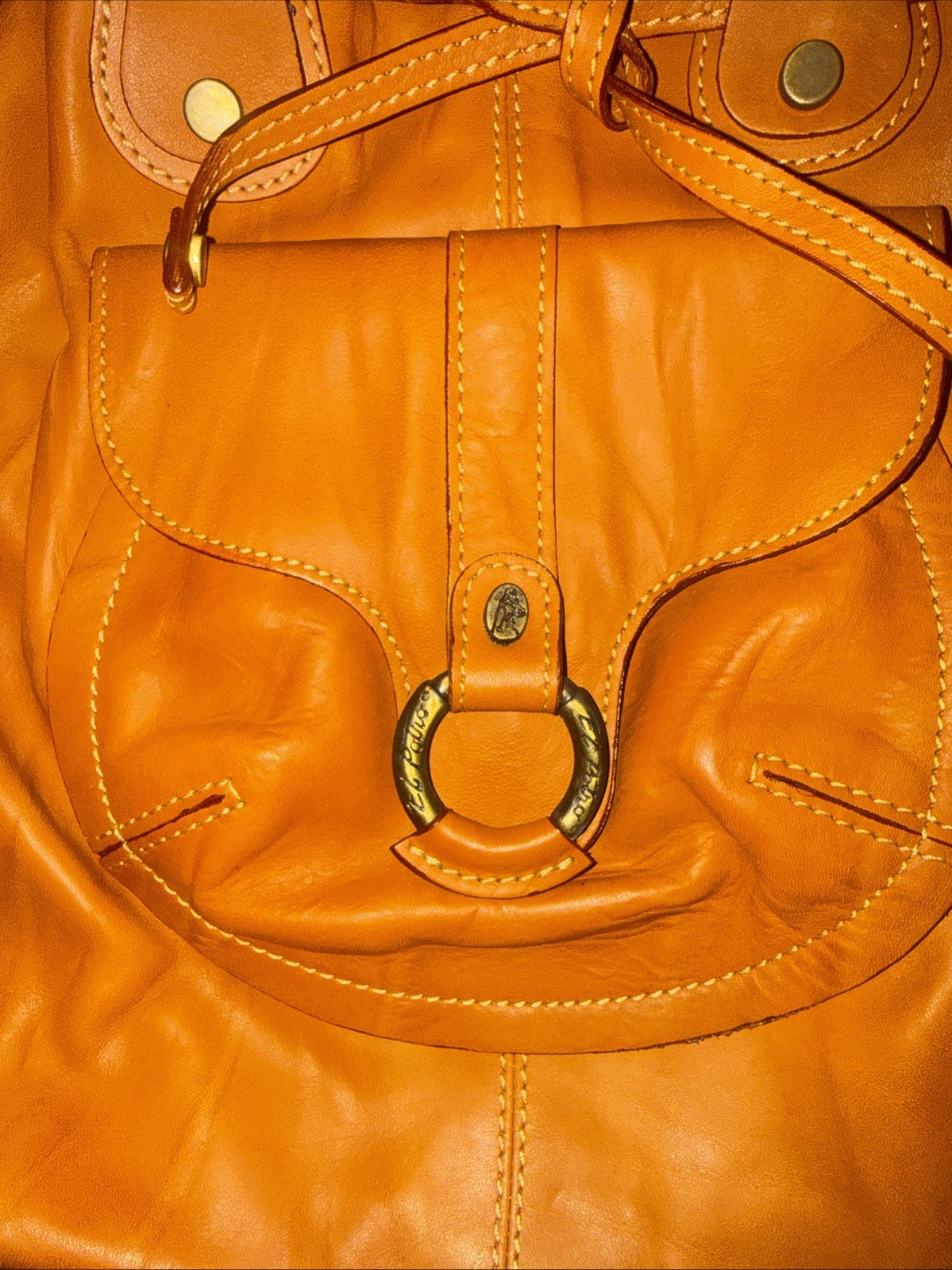 El Potro Vintage Brown Leather Shoulder Purse Handbag Looks Unused