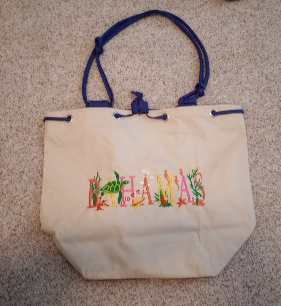 Lot of 10 beach tote bags, Collectable Caribbean & Vacation Destinations, Nice!