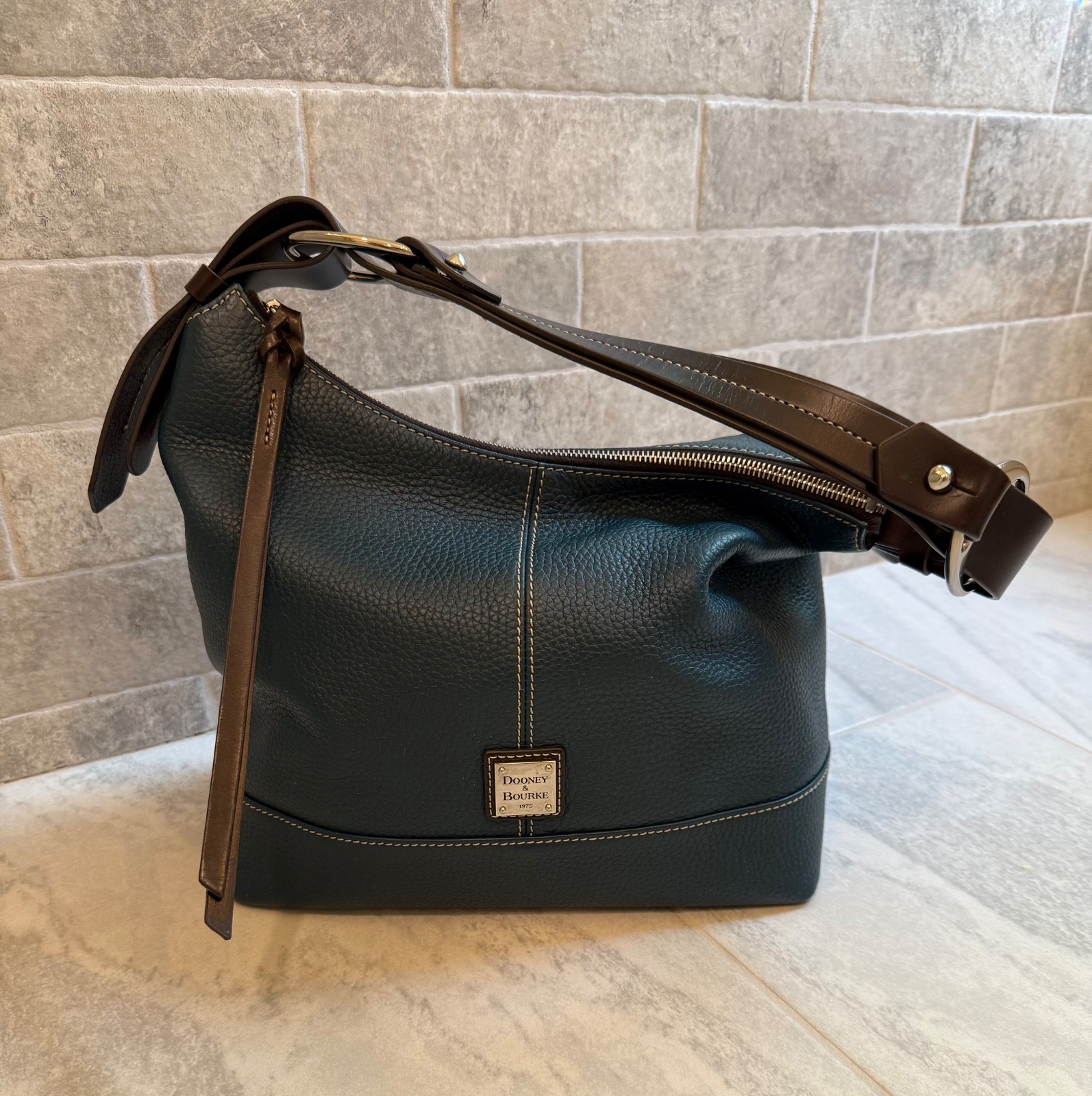Dooney & Bourke Teal Pebbled Leather Gracie Shoulder Bag