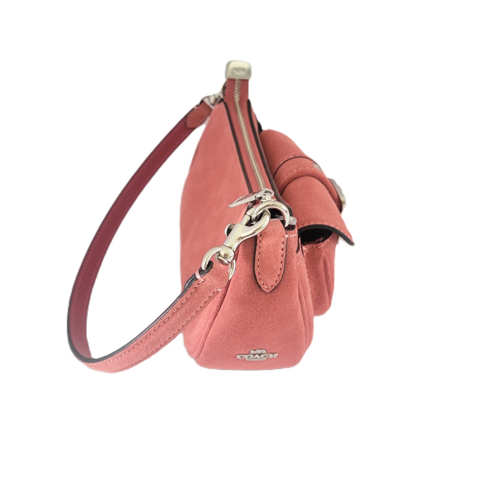 Coach CDB12 Ashton Mini Shoulder Bag Crossbody Handbag Pink Suede