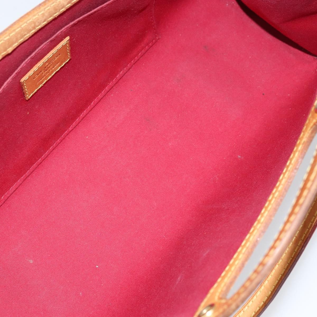 LOUIS VUITTON Vernis Roxbury Drive Bag 2way Pomme D’amour M91987 LV Auth 162085