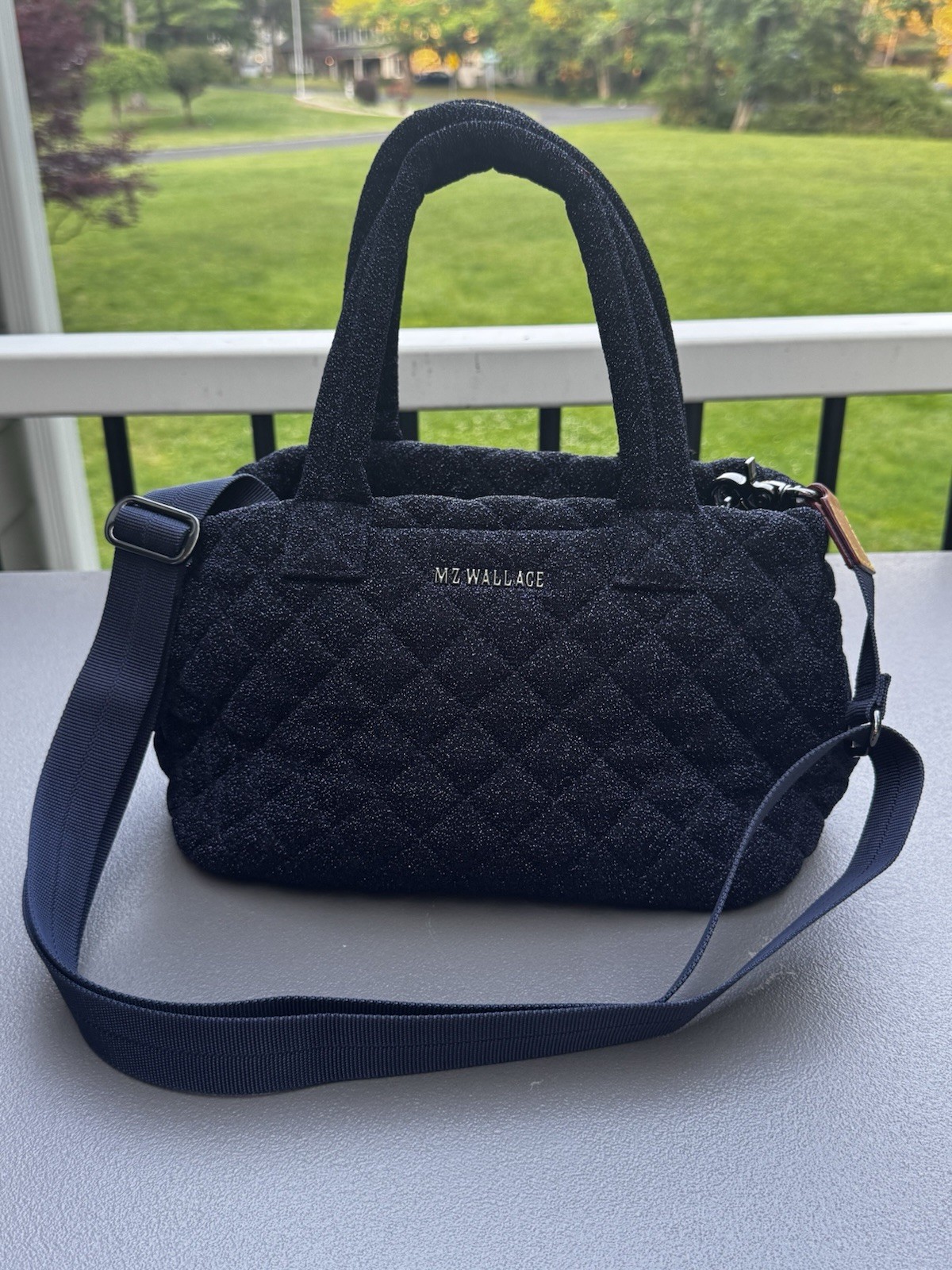 MZ WALLACE NEW METRO CITY TOTE IN MIDNIGHT SHIMMER