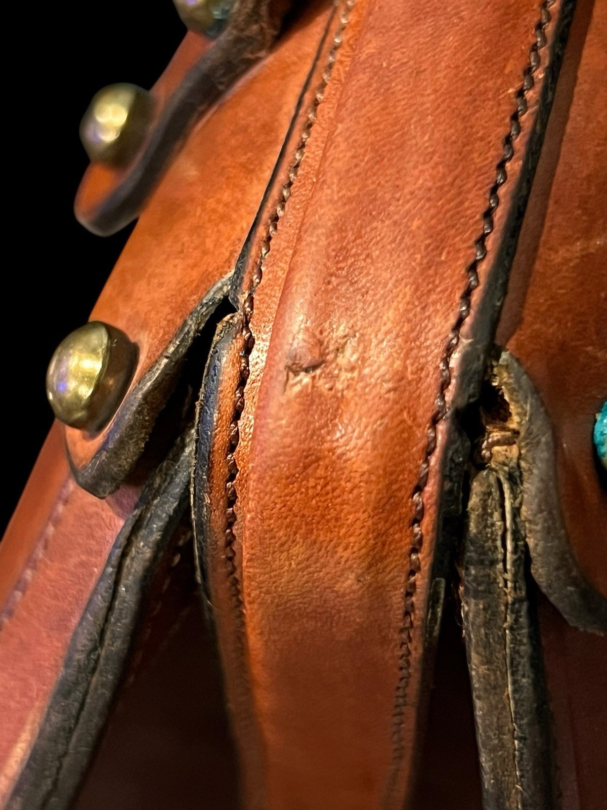 vintage John Romain leather satchel structured, doctor-bag-style