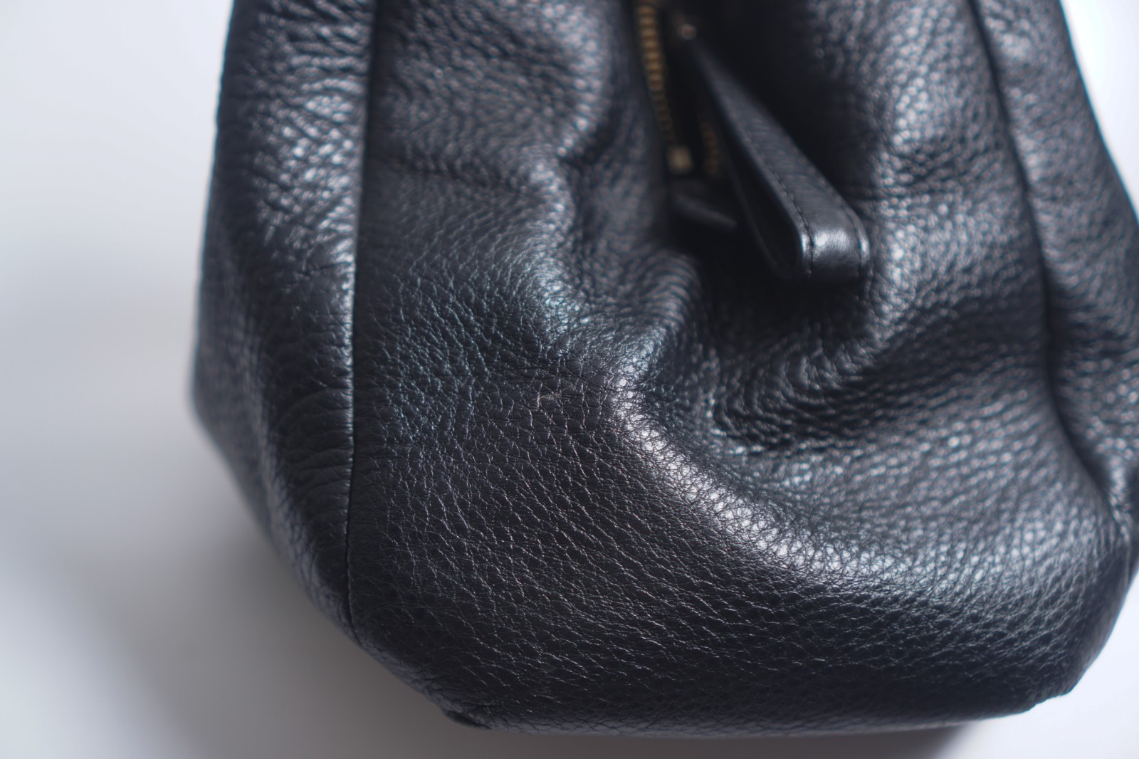 COACH 2014 Phoebe Black Pebbled Leather Triple Compartment Shoulder Bag – F34495