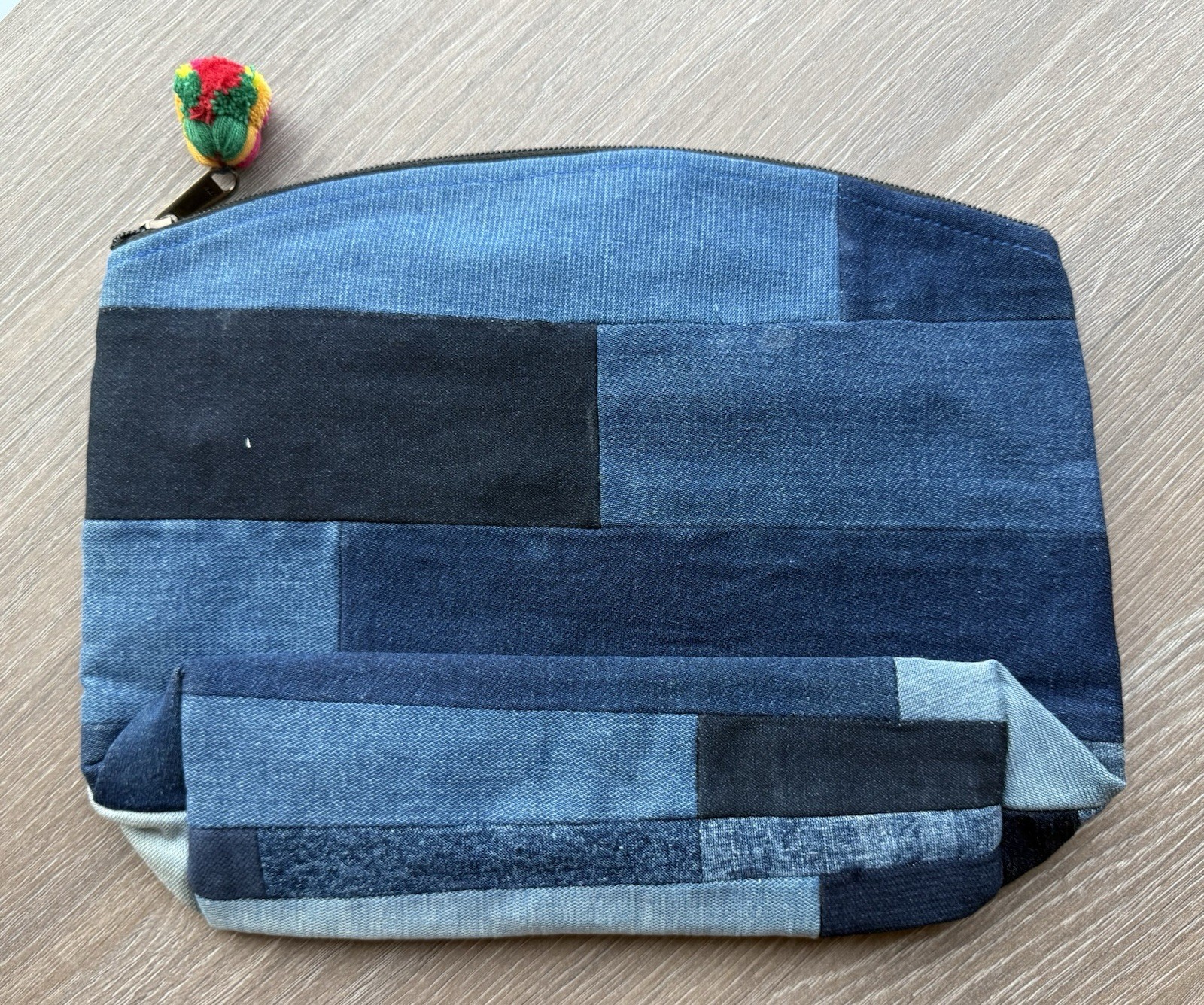 Case Waterproof Cosmetic Toiletry Bag Jeans Tribal Denim Hobo Boho Travel #SS