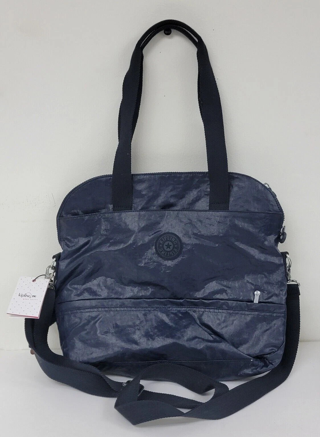 Kipling HB7002 Magnolia 407 Lacquer True Blue Hand/Shoulder Bag 16″x13″ (NWT)