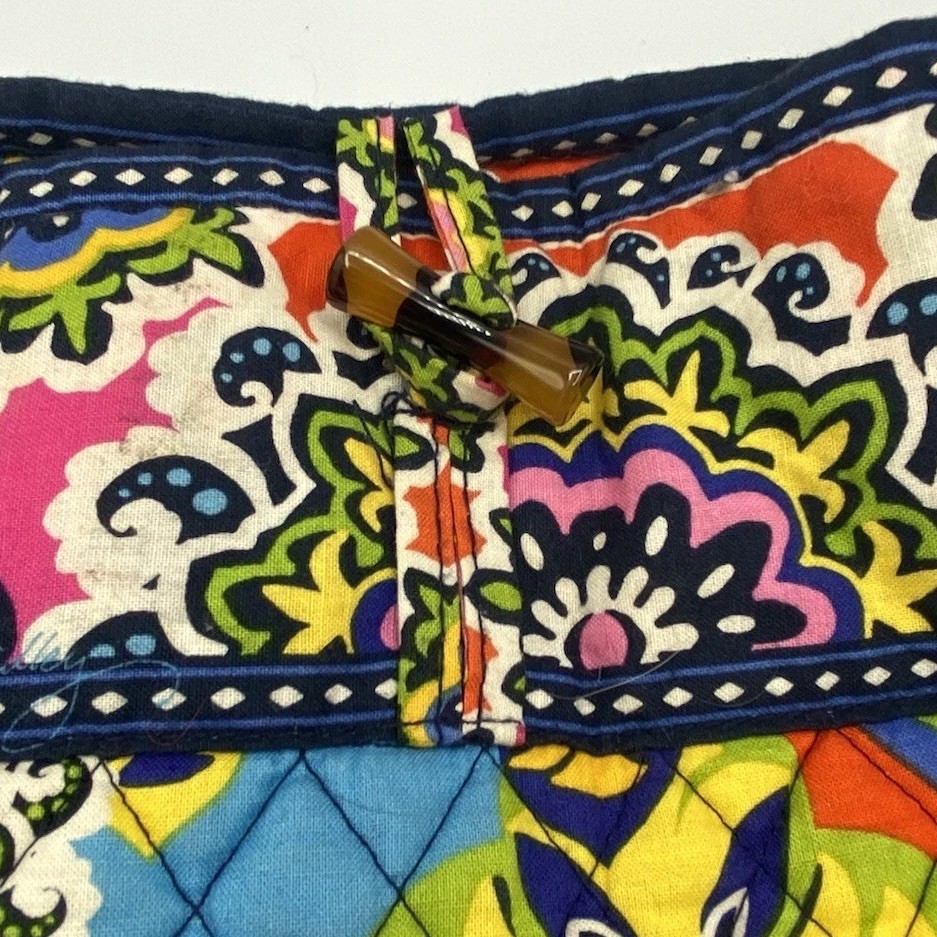 Vera Bradley “Rio” Large Floral Travel Tote Latch Zip Pocket Shoulder Beach Bag