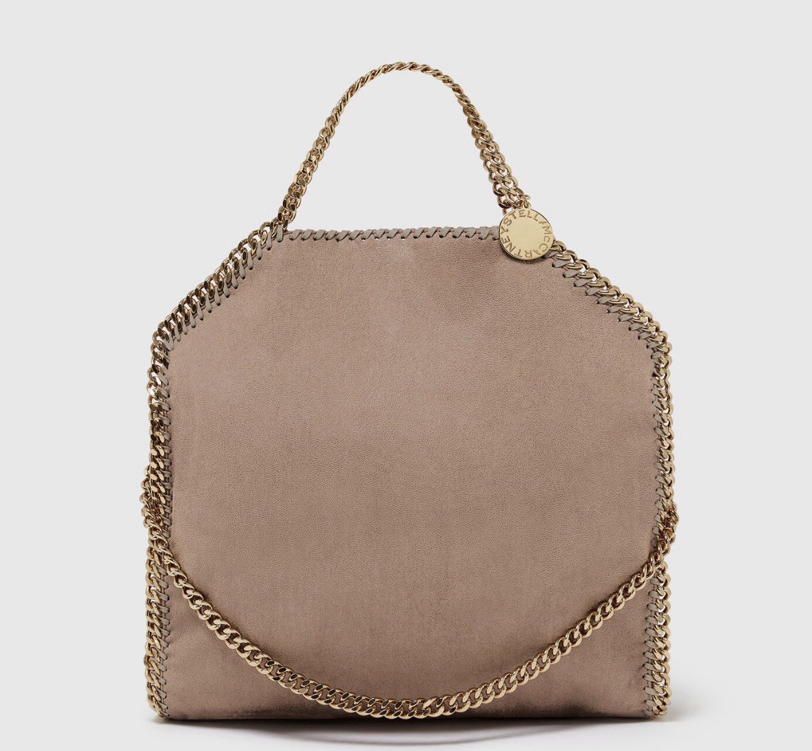 Stella McCartney Falabella Large Tote Bag Moss Gold Chain NWT Made In Italy