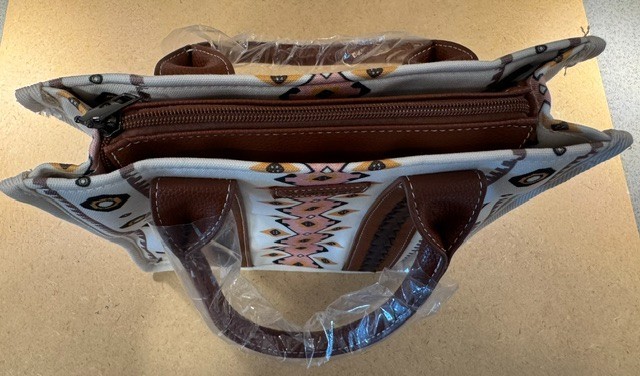 NWT Wrangler Southwestern Aztec Print Tote Bag Crossbody Purse Satchel NEW