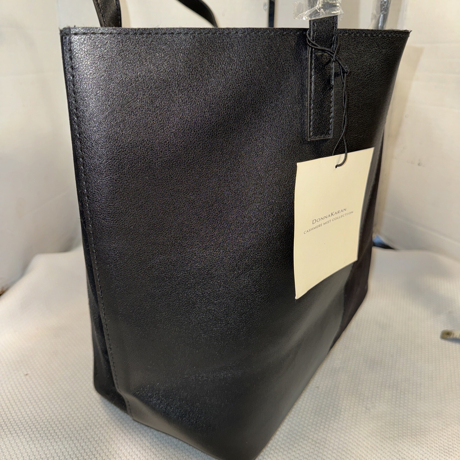 Donna Karan Cashmere Mist Black Tote NWT