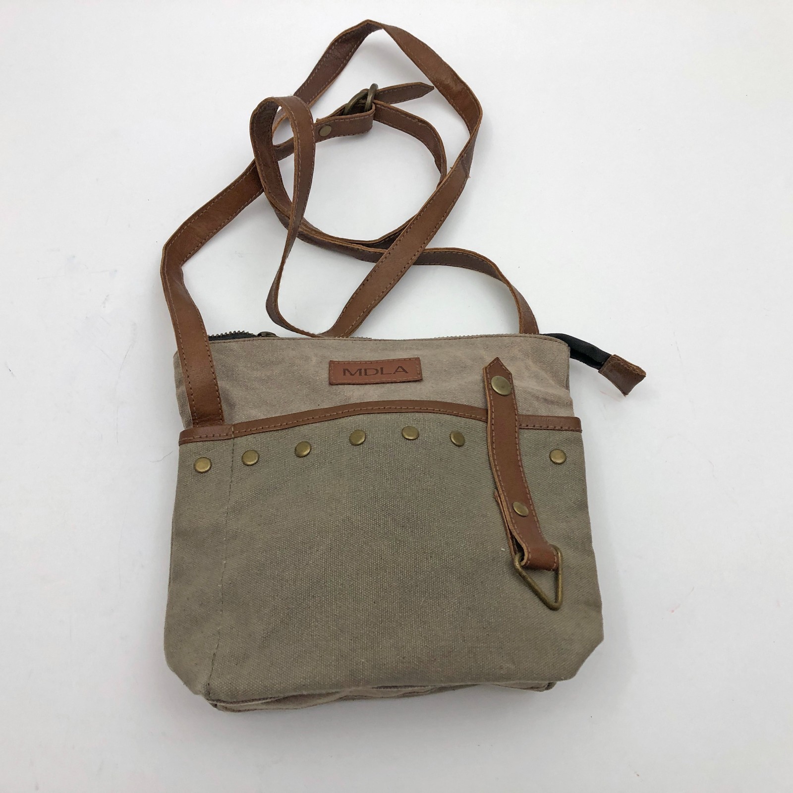 MDLA Brown Purse Shoulder Cross Body Bag 9x7x2 inches