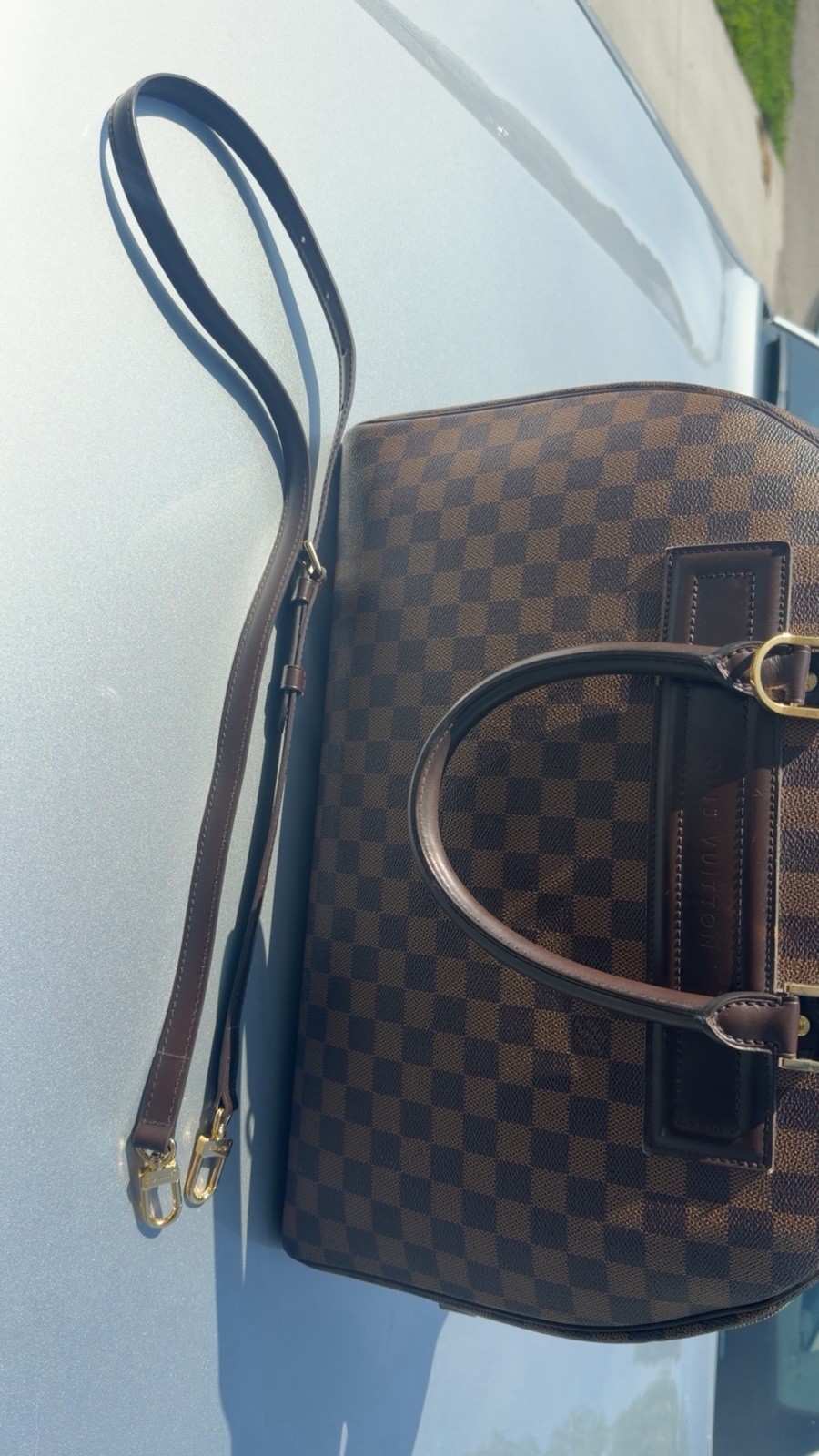 $1,900.00 Louis Vuitton Authentic Damier Ebene Nolita 24 Heures Vintage Handbag