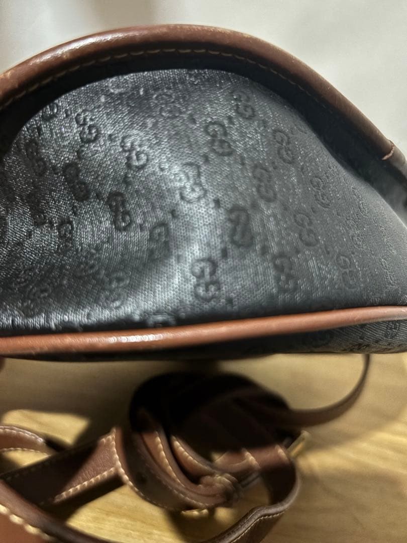 GUCCI Micro GG Mini Shoulder Bag Women Auth 7.28 x 8.26 x 2.36inch