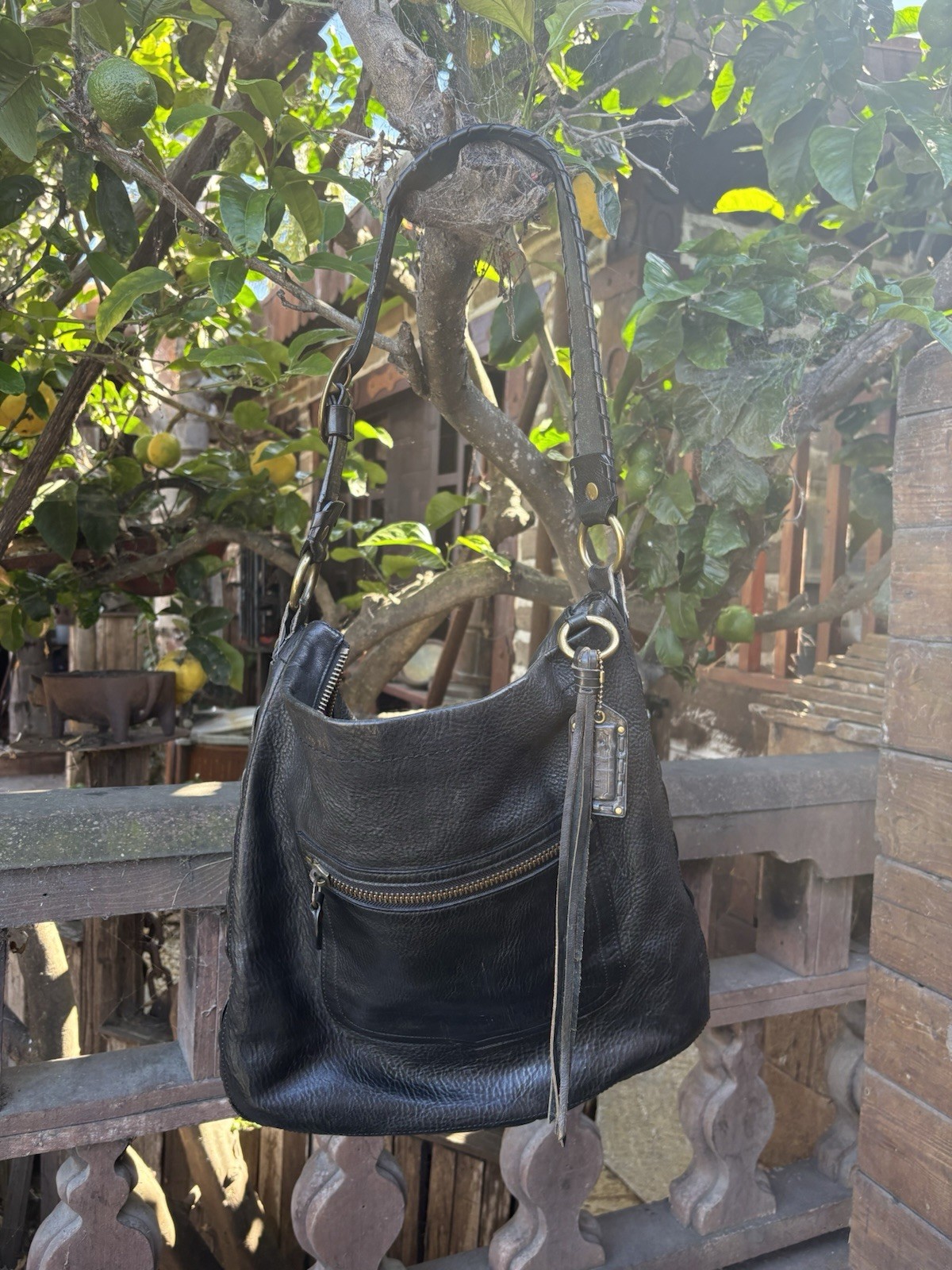 Coach Legacy Thompson Hobo Bag EXTRA LARGE With Brass Hardware
