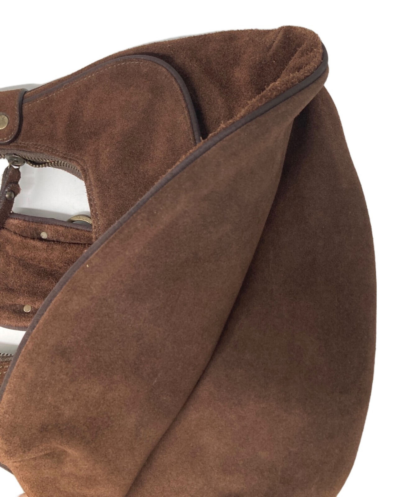 Dolce & Gabbana Suede One Shoulder Bag Brown #TFB5674