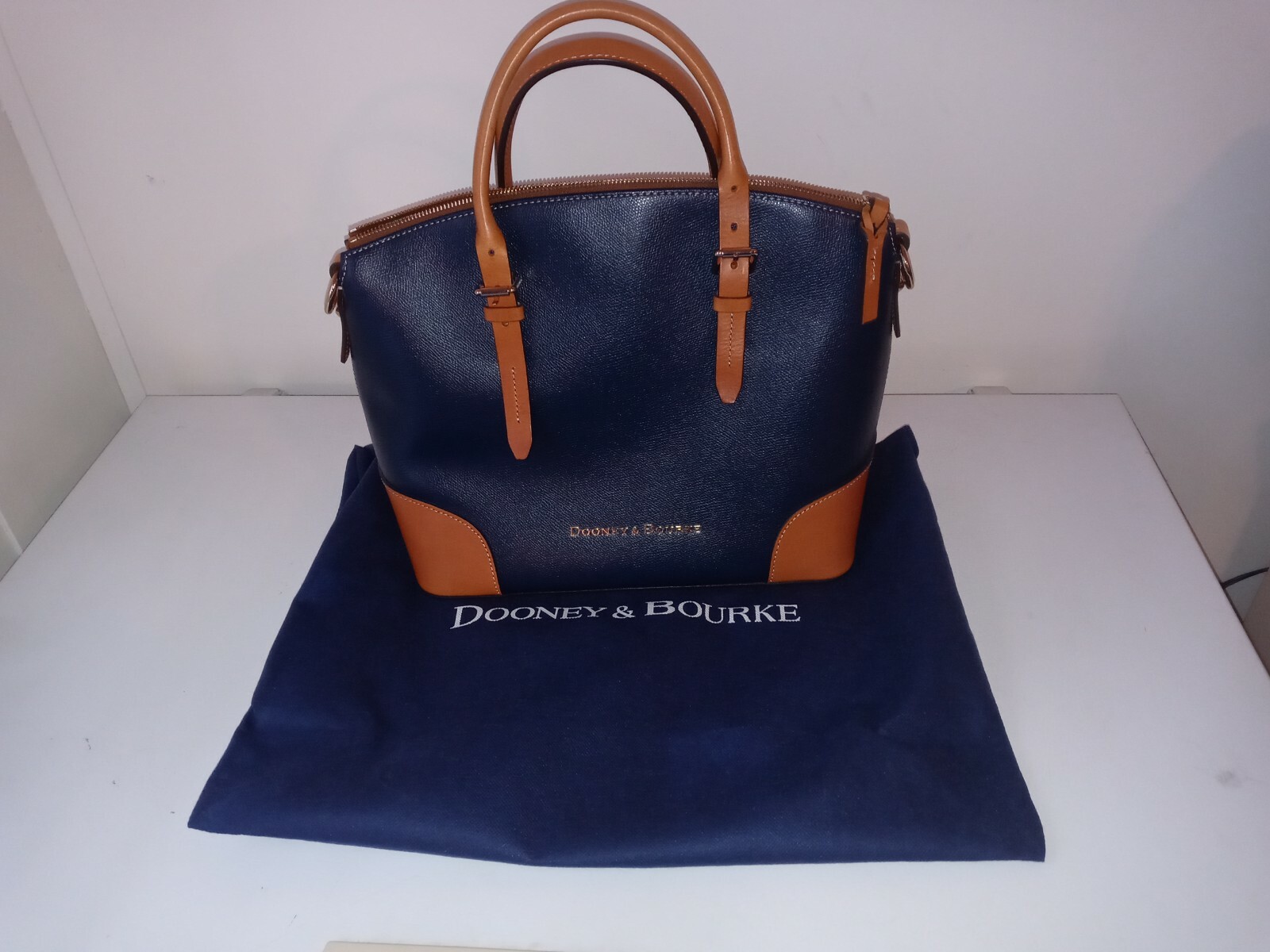 Dooney & Bourke Florentine Leather 11 inch satchel and 12 in wide nwt with bag