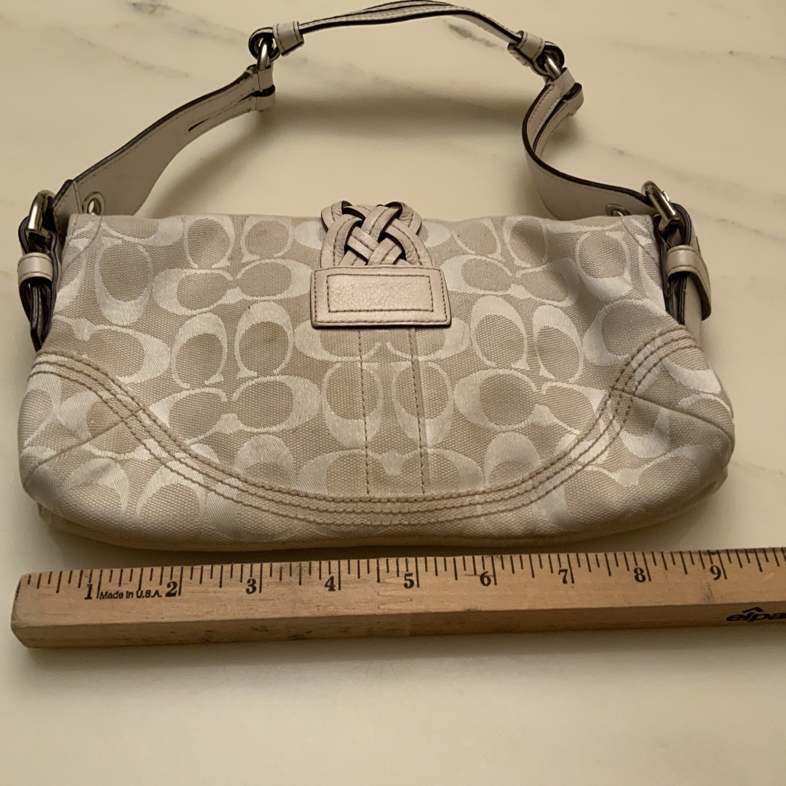 Coach #6280 Signature Boho Classic C Buckle Braided Shoulder Bag ’05 Y2K Hobo