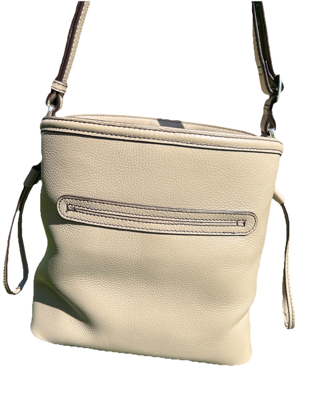 BRIGHTON NICOLLETTE FRENCH FLOWERS 3D raised flowers ORGANIZER CROSSBODY BAG