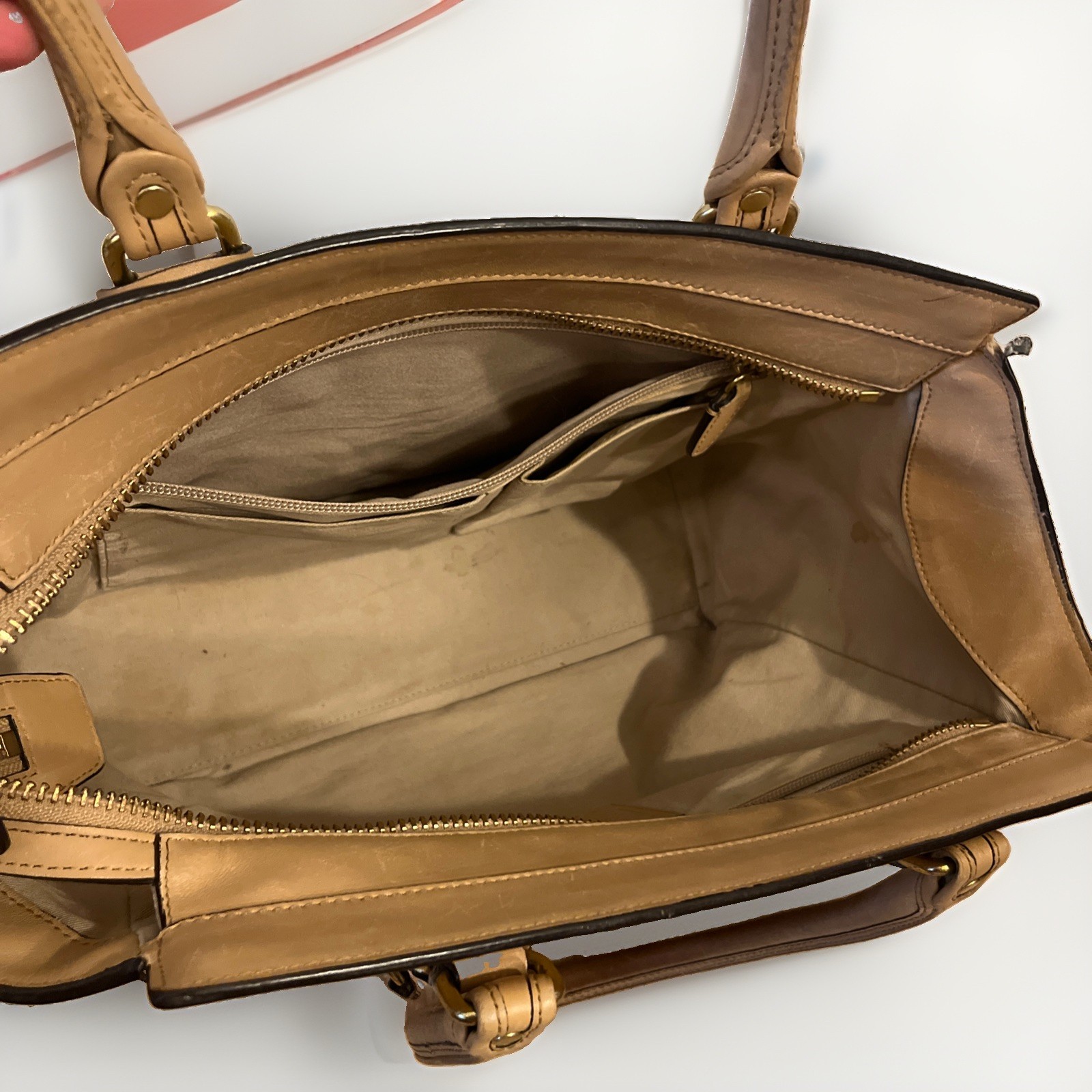 Coach Legacy Leather Candace Carryall 24201 Tan Shoulder Bag