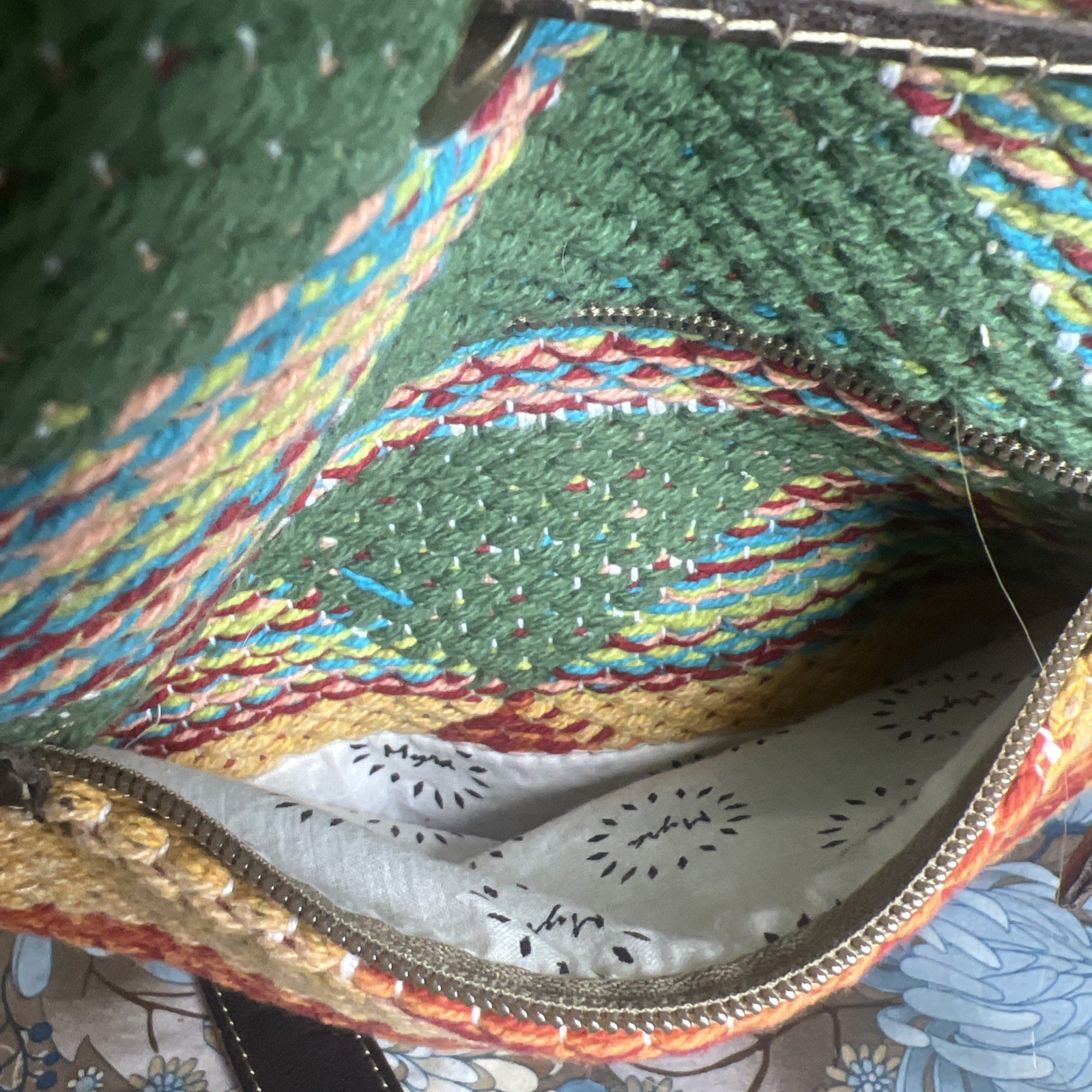 Myra Bag Handmade Bohemian Western Bucket Bag Upcycled Canvas & Cowhide Leather