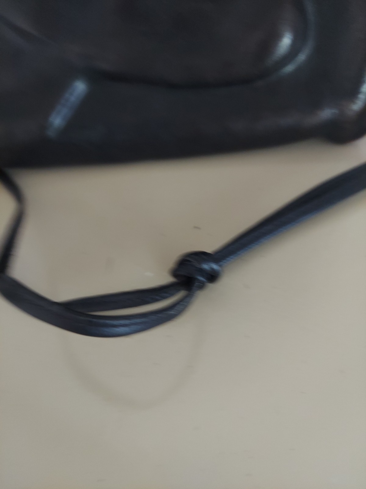 D.L. Einbender Black Leather Face Art Shoulder Bag Signed Sculptural Purse