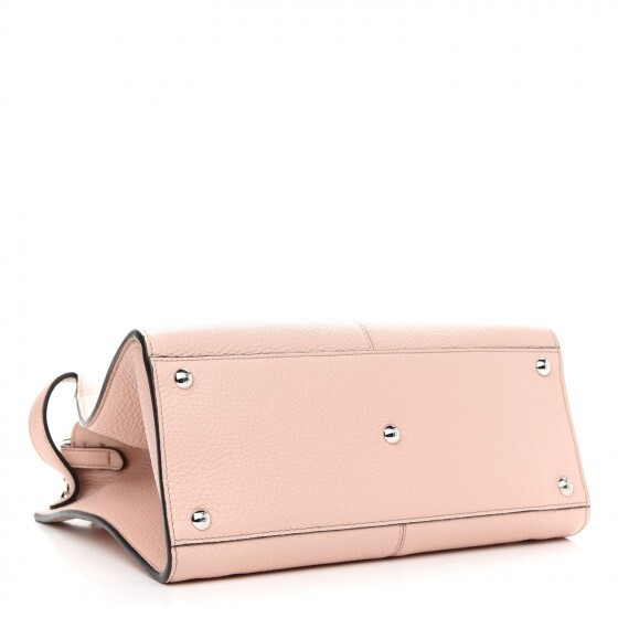FENDI Pink Peekaboo Medium Calfskin Tote Bag Satchet