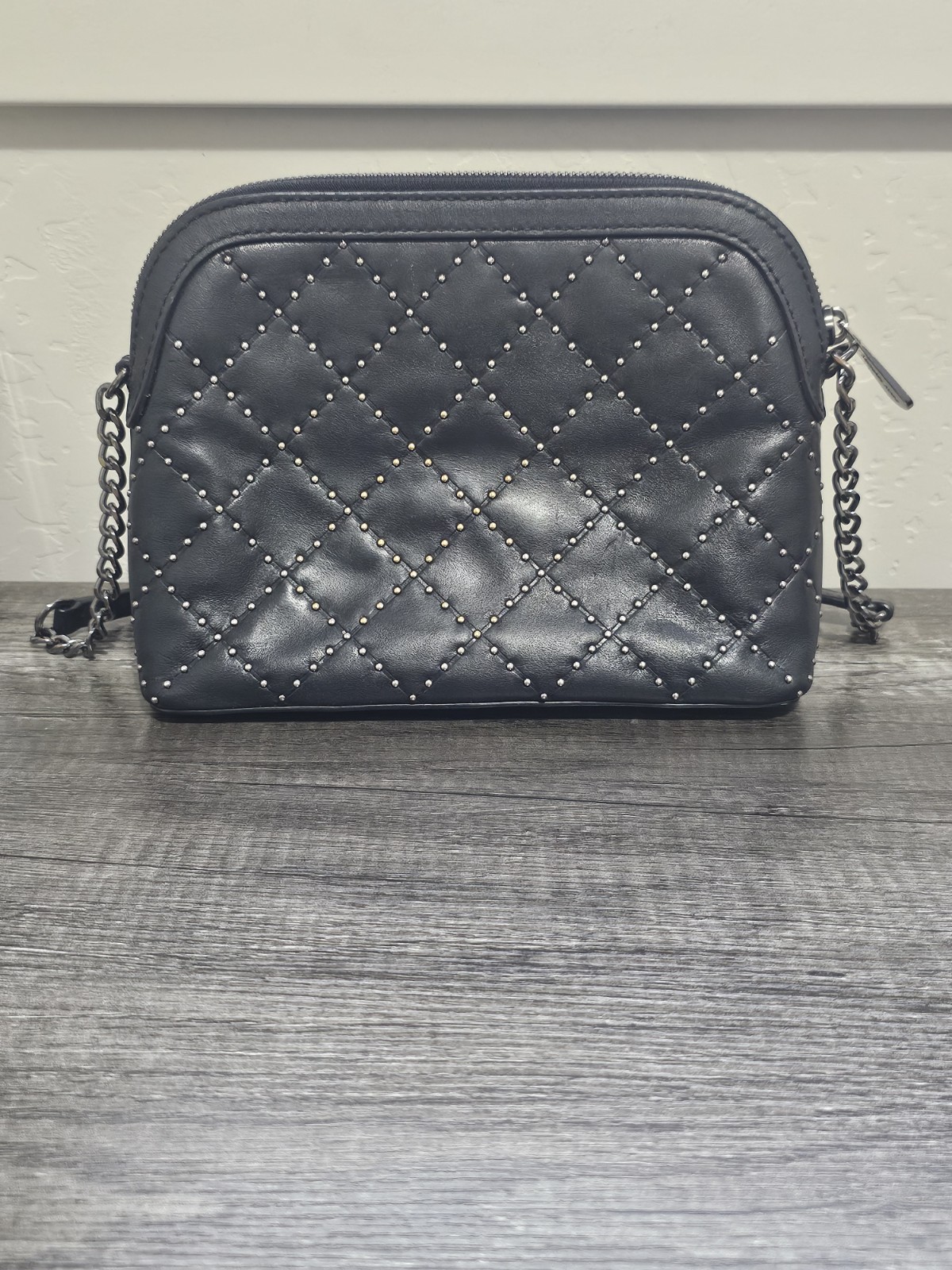 Michael Kors Black Quilted/beaded Crossbody Bag CL
