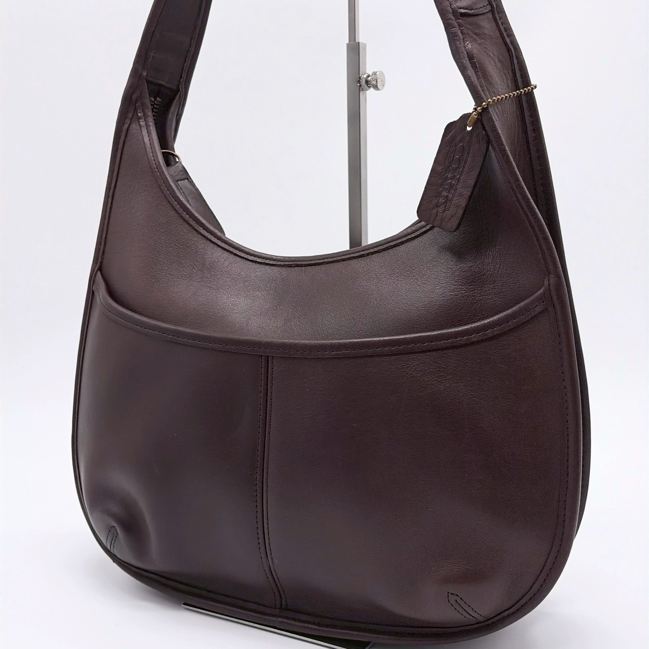 COACH Vintage Brown Leather Ergo Shoulder Bag 9033 Made in USA From Japan #233