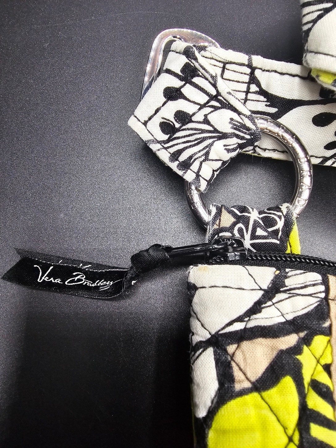 Vera Bradley Lime’s Up Quilted Cotton Crossbody Shoulder Bag Floral Retired