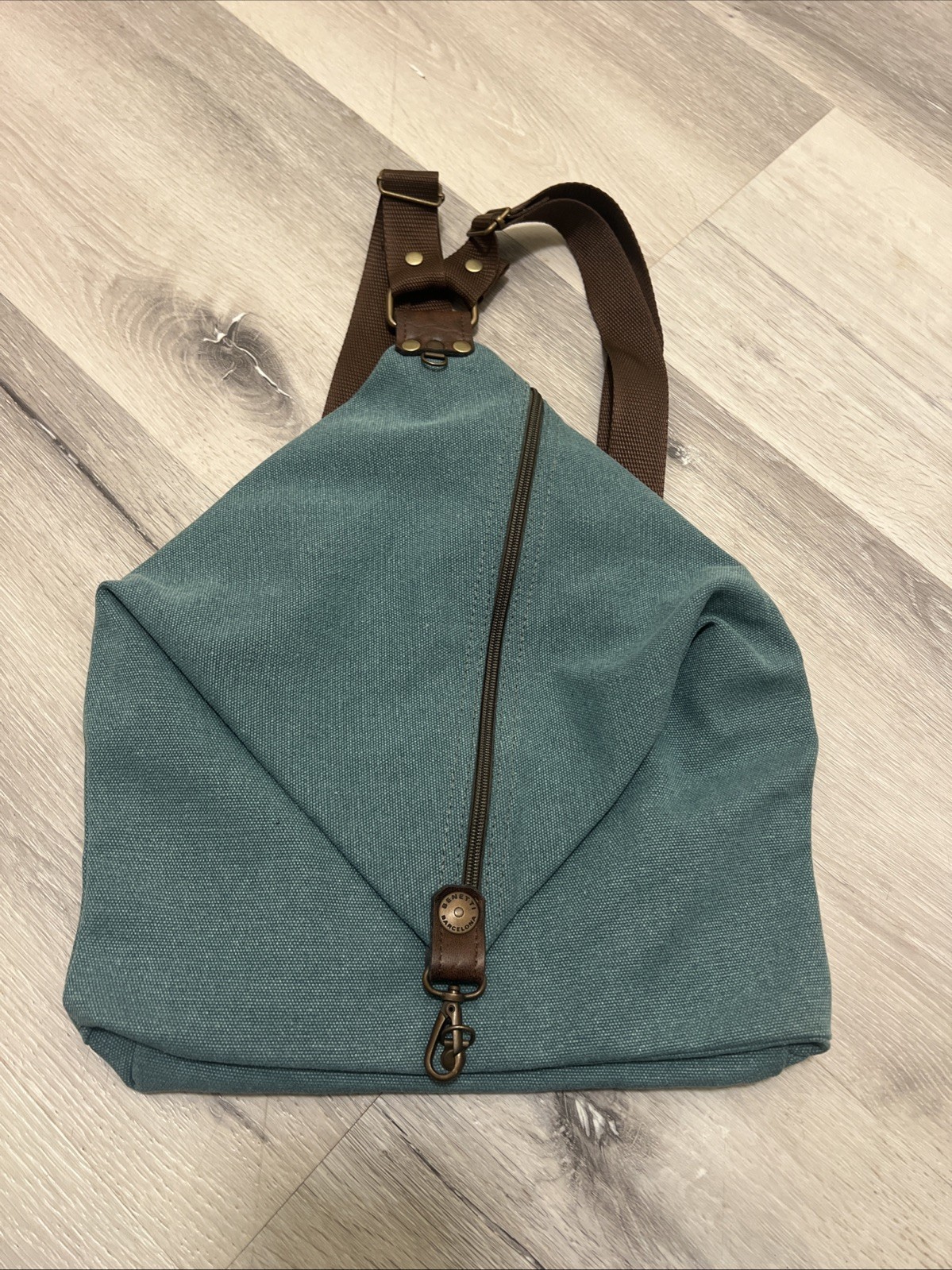 Benetton Barcelona Green Backpack