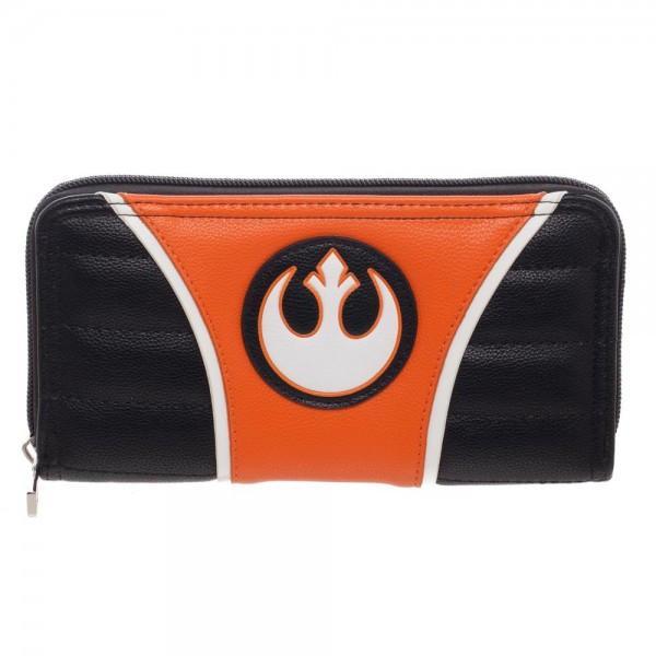 Star Wars Rebel Zip Around Wallet Clutch Purse *Officially Licensed *New*