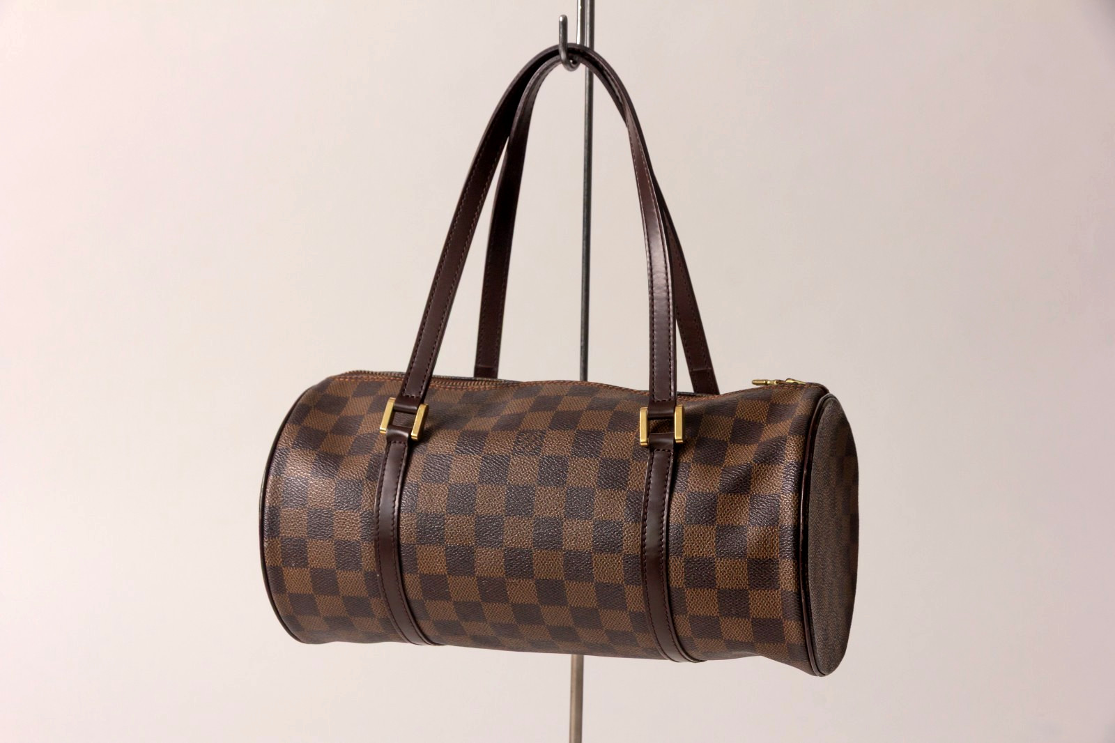Louis Vuitton Papillon 30 Damier Ebene Hand Bag Brown N51303 Authentic LV Japan