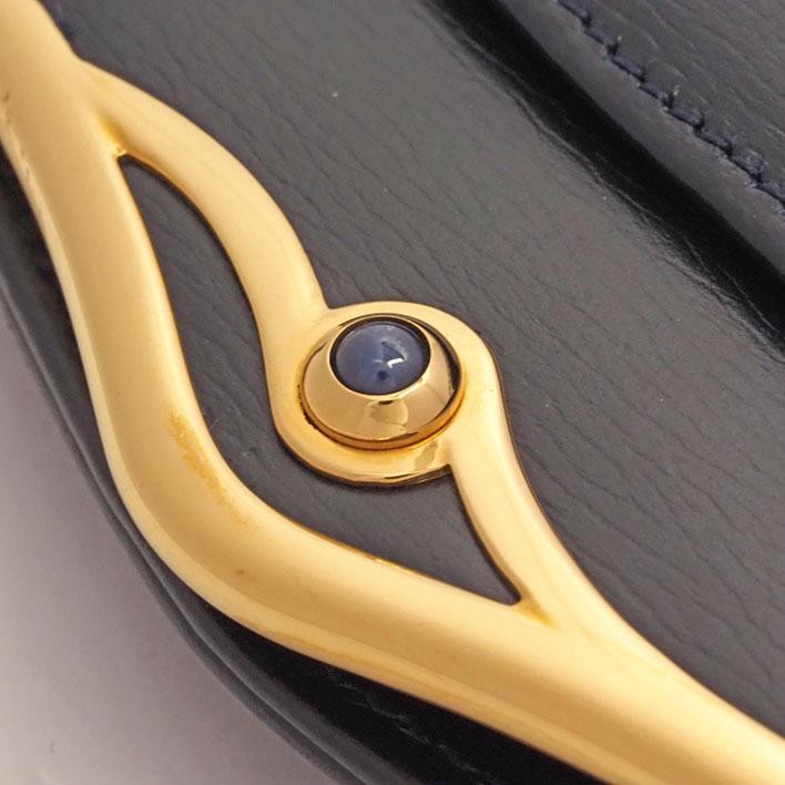 Cartier Sapphire Line Chain Shoulder Bag Women Used in Japan Preowned Authentic