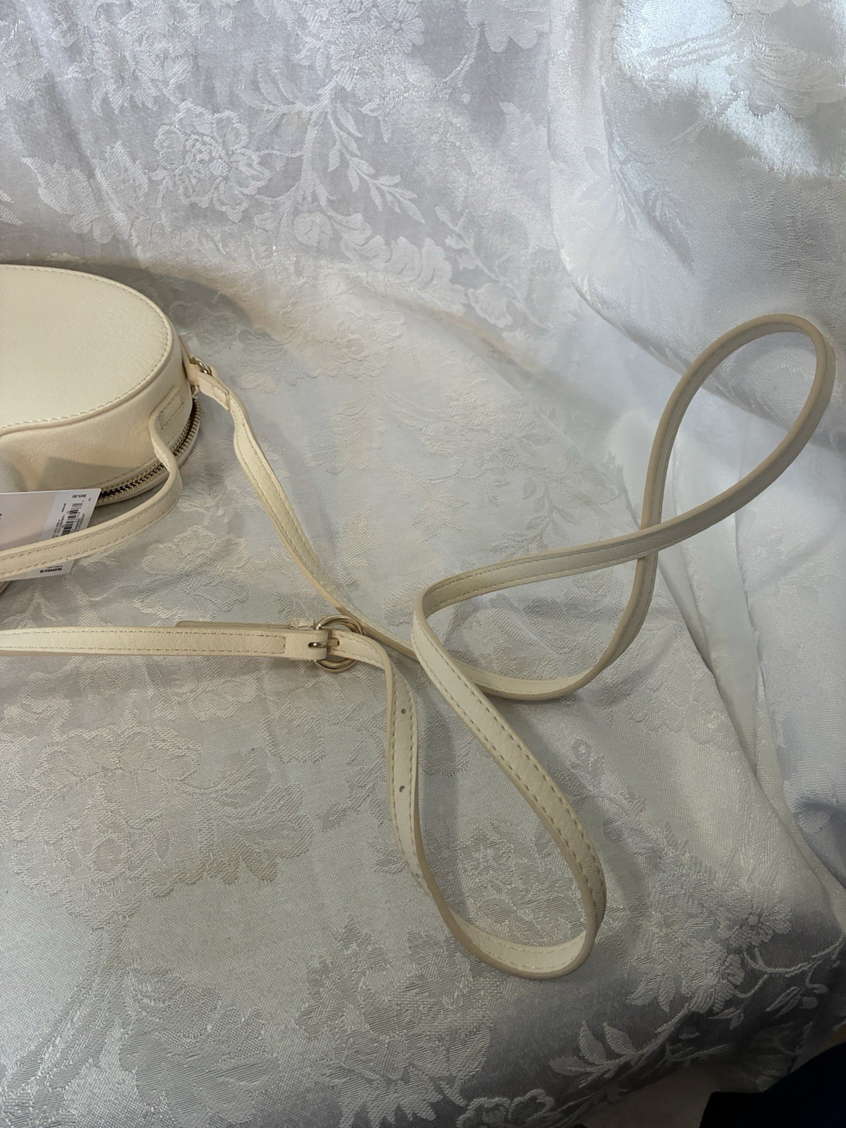 LC Lauren Conrad Ivory Cutout Heart Shaped Handbag New NWT