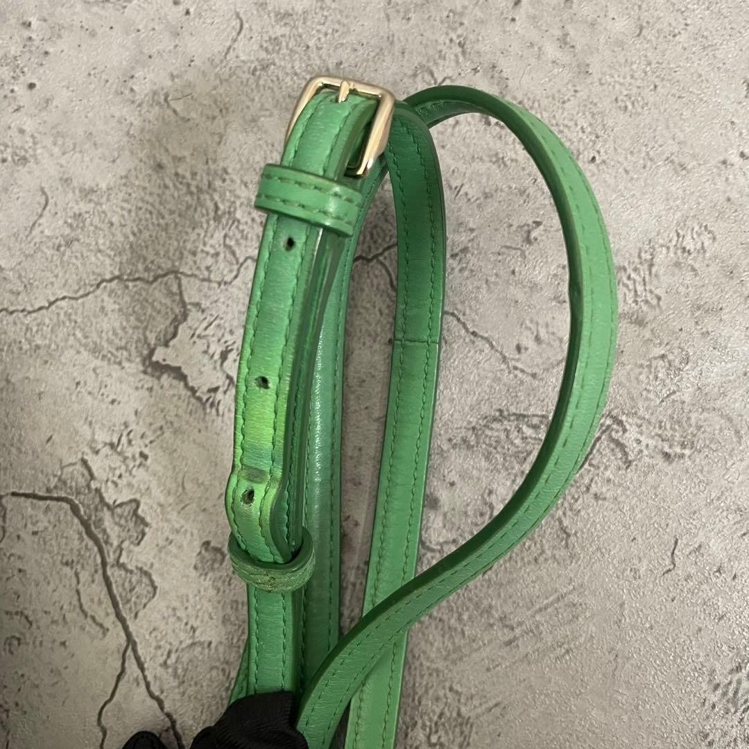 COACH Swagger Shoulder Bag Green Leather Turnlock Authentic item from Japan