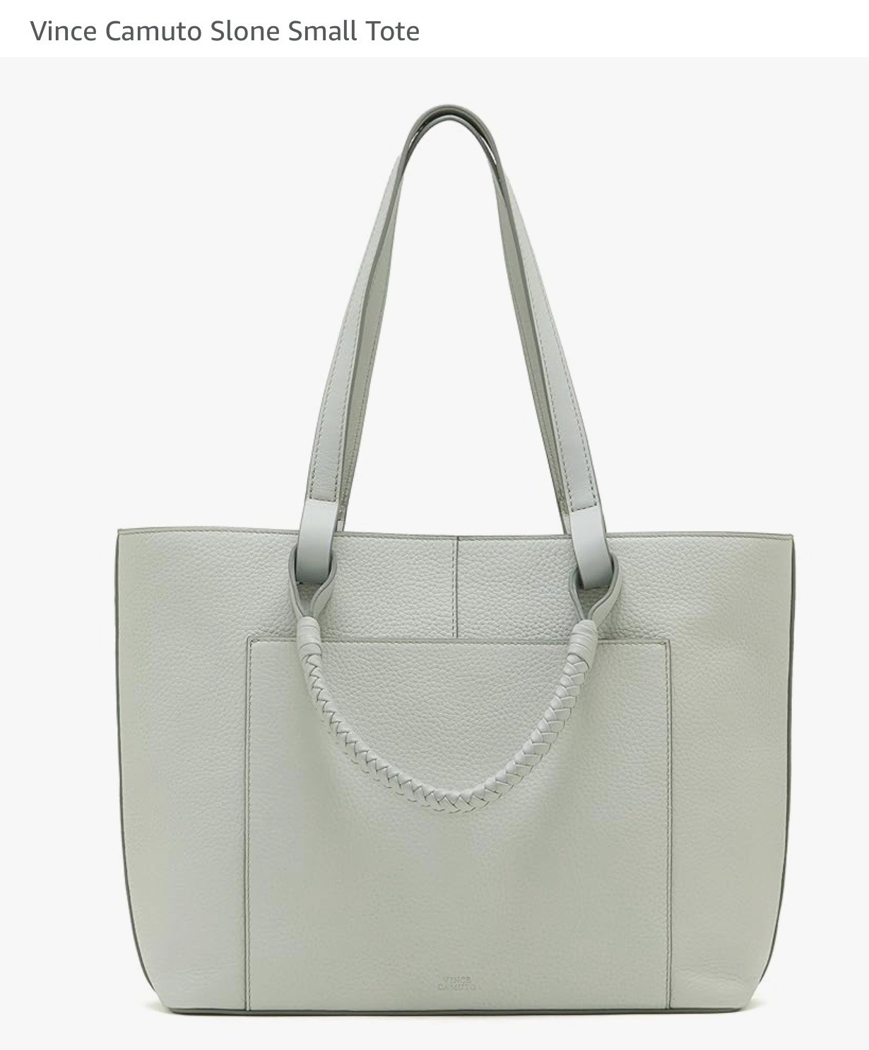 Vince Camuto Slone Leather Shopper Tote – Slone- Cool Mint Pre Owned