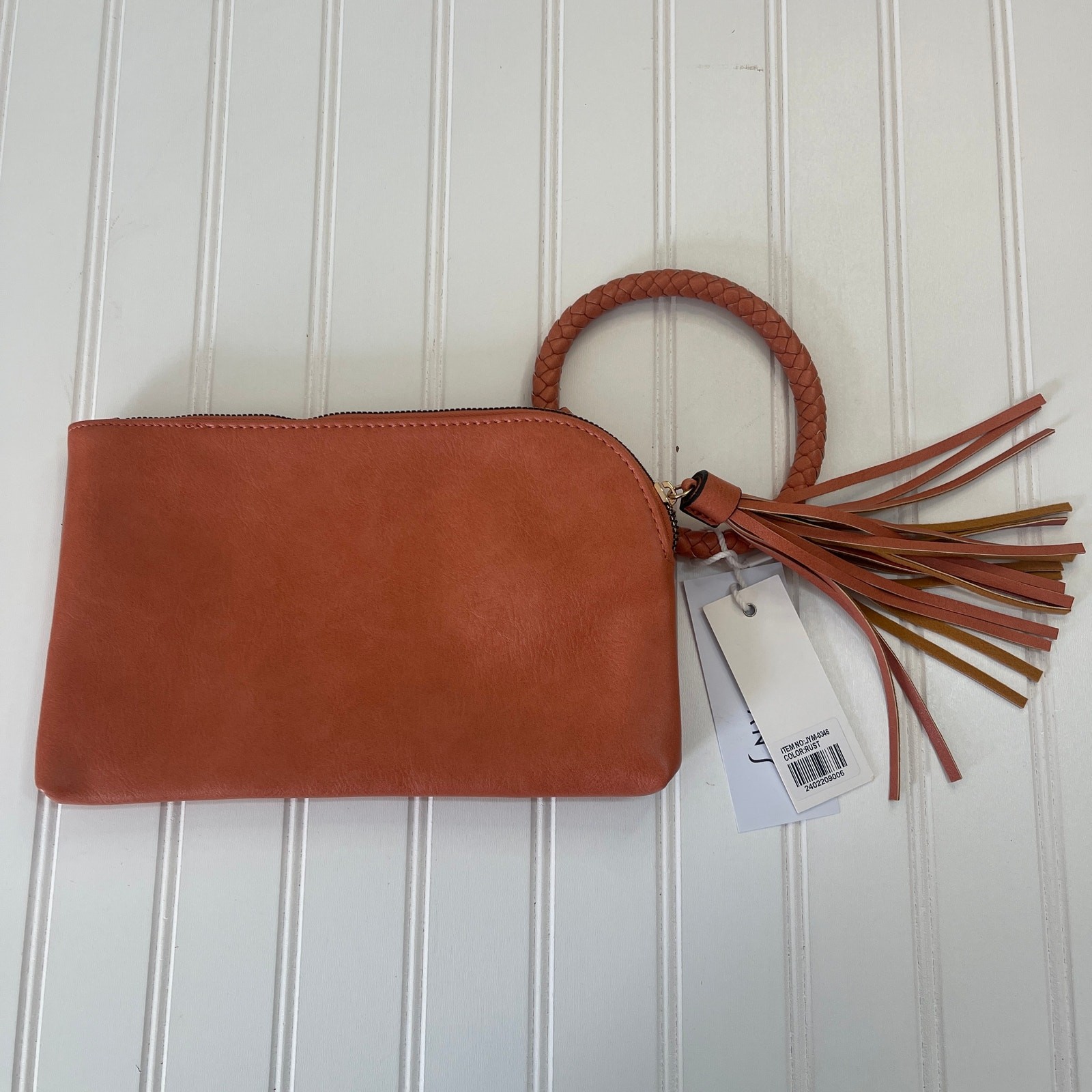 NWT Metro Muse Faux Leather Wristlet Clutch Wallet Tassel Card Holder Boho