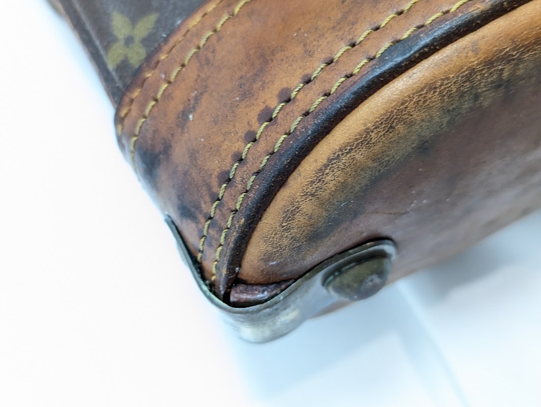 LOUIS VUITTON Monogram Sac de Golf Bag Club Head Cover Brown M58220 Vintage Auth