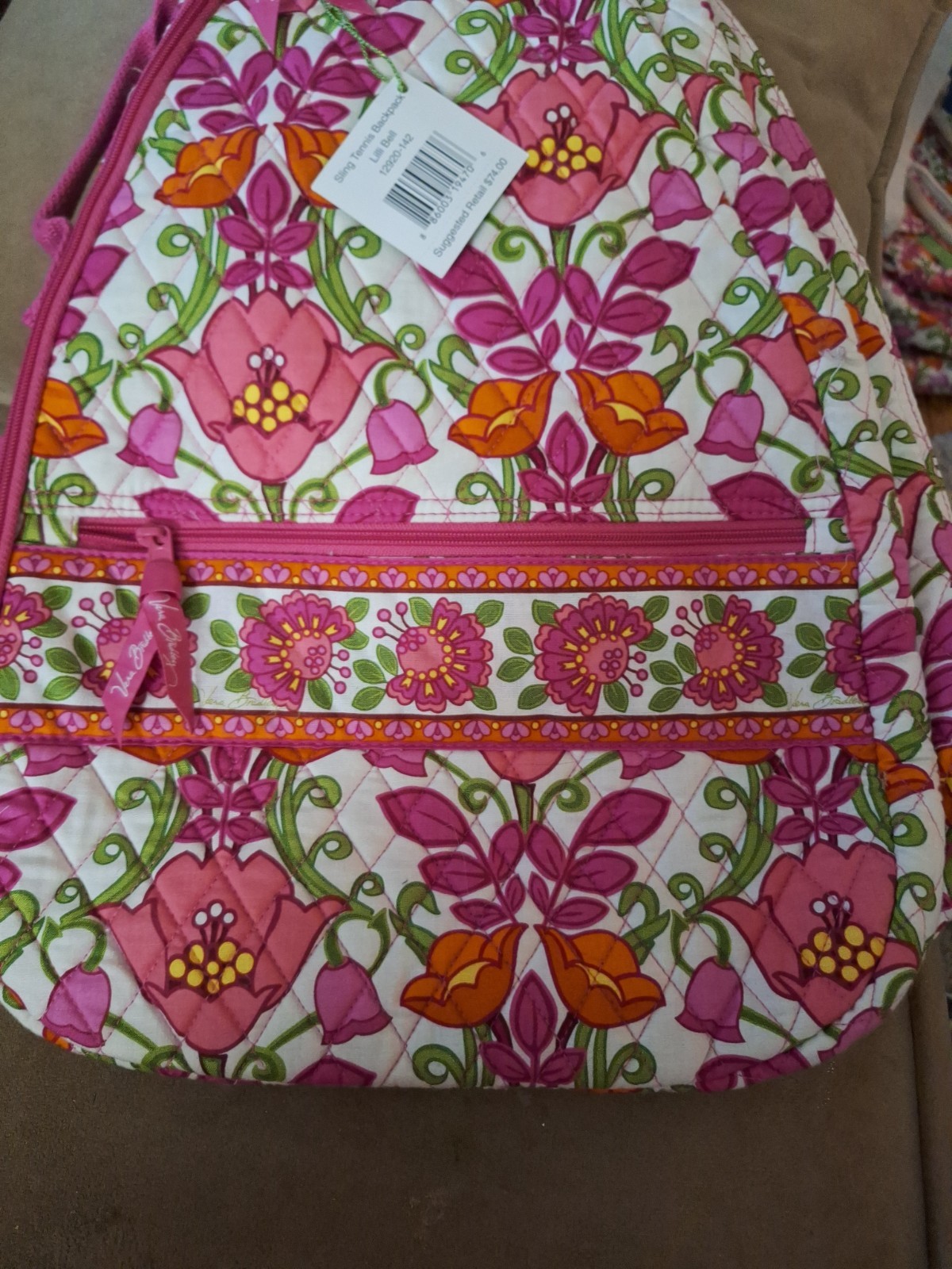 NWT Vera Bradley Sling Tennis Backpack Lilli Bell
