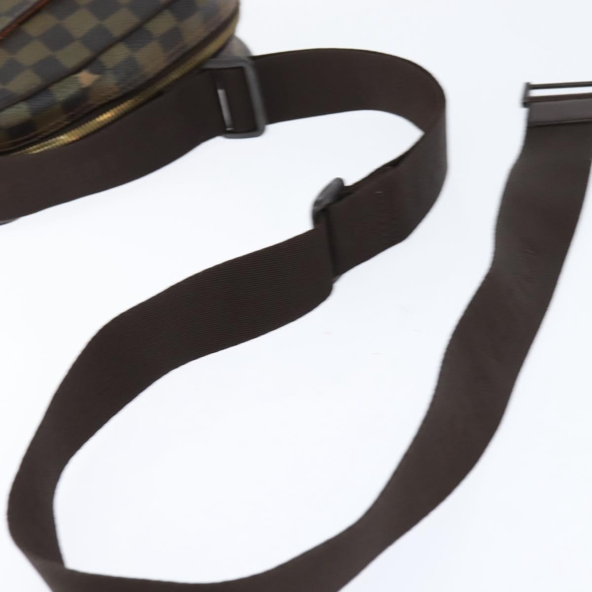 LOUIS VUITTON Damier Ebene Olaf PM Shoulder Bag N41442 LV Auth bs30109