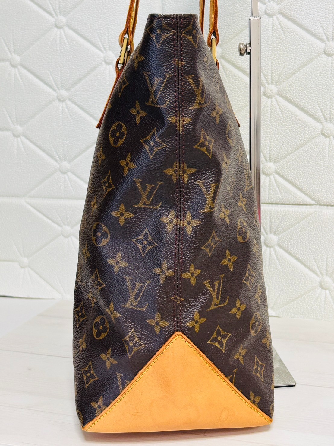 Louis Vuitton Monogram Cabas Mezzo M51151 Brown Tote Shoulder Bag LV